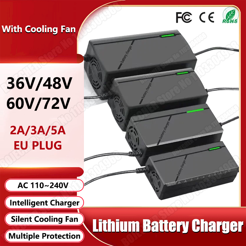 36V 48V 60V 72V Charger 2A 3A  - огляд і ціна 84V 20A Smart Charger