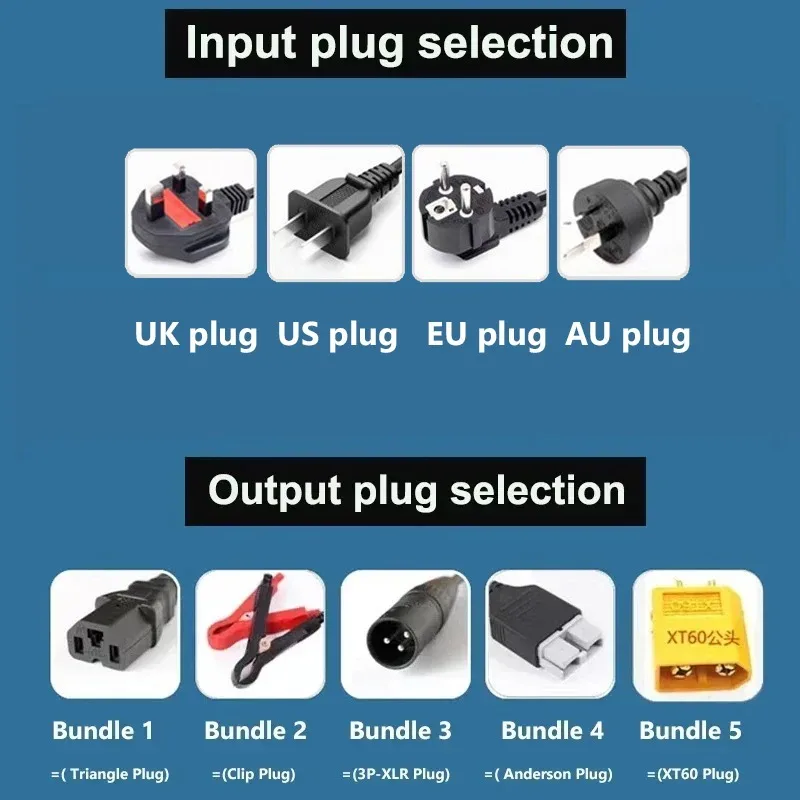 60V 5A 8A 10A 12A 15A 20A Smar - огляд і ціна 84V 20A Smart Charger