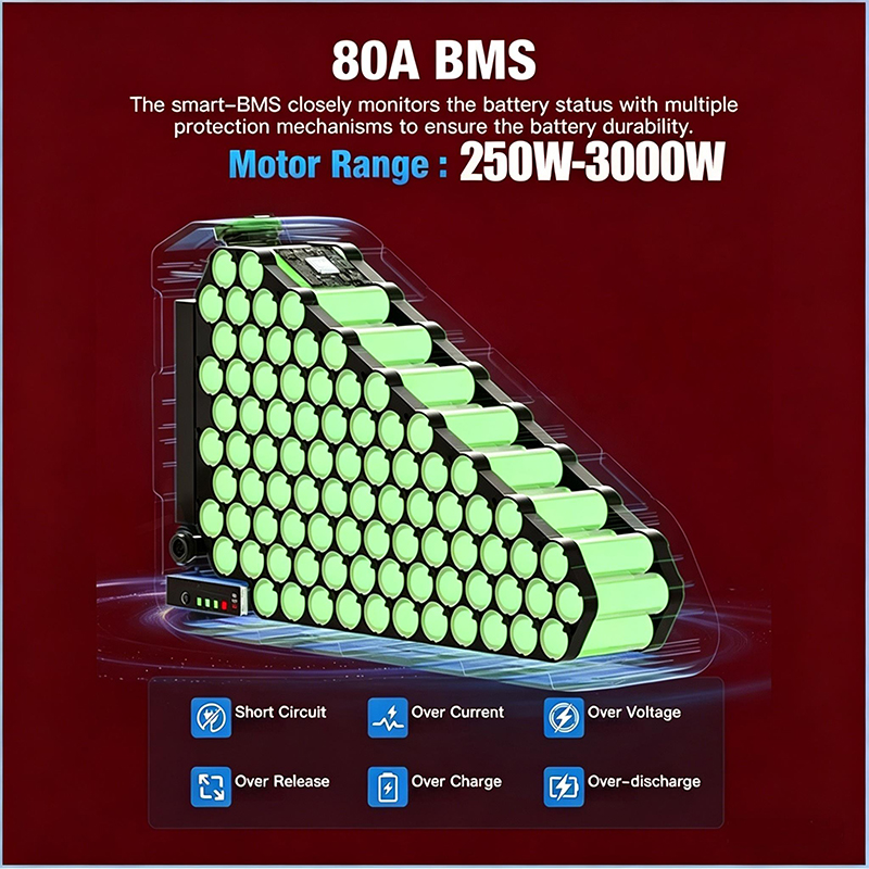 Electric Bicycle 60v 72v 3000w - огляд і ціна 72V 50Ah 21700 Lithium Battery