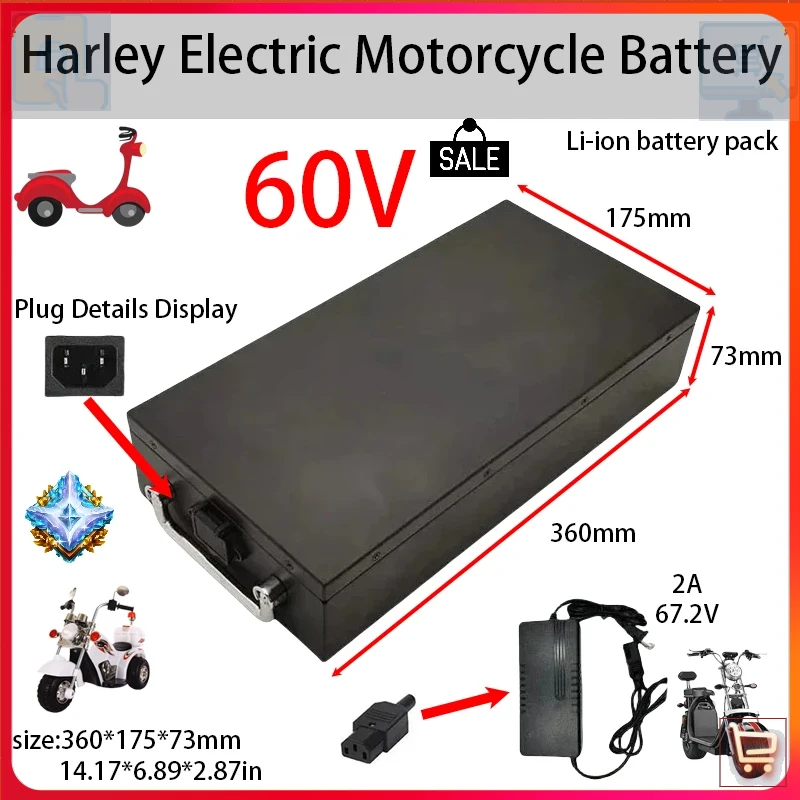 60V 20Ah-60Ah High Capacity Li - огляд і ціна 60V 50Ah Electric Scooter Battery