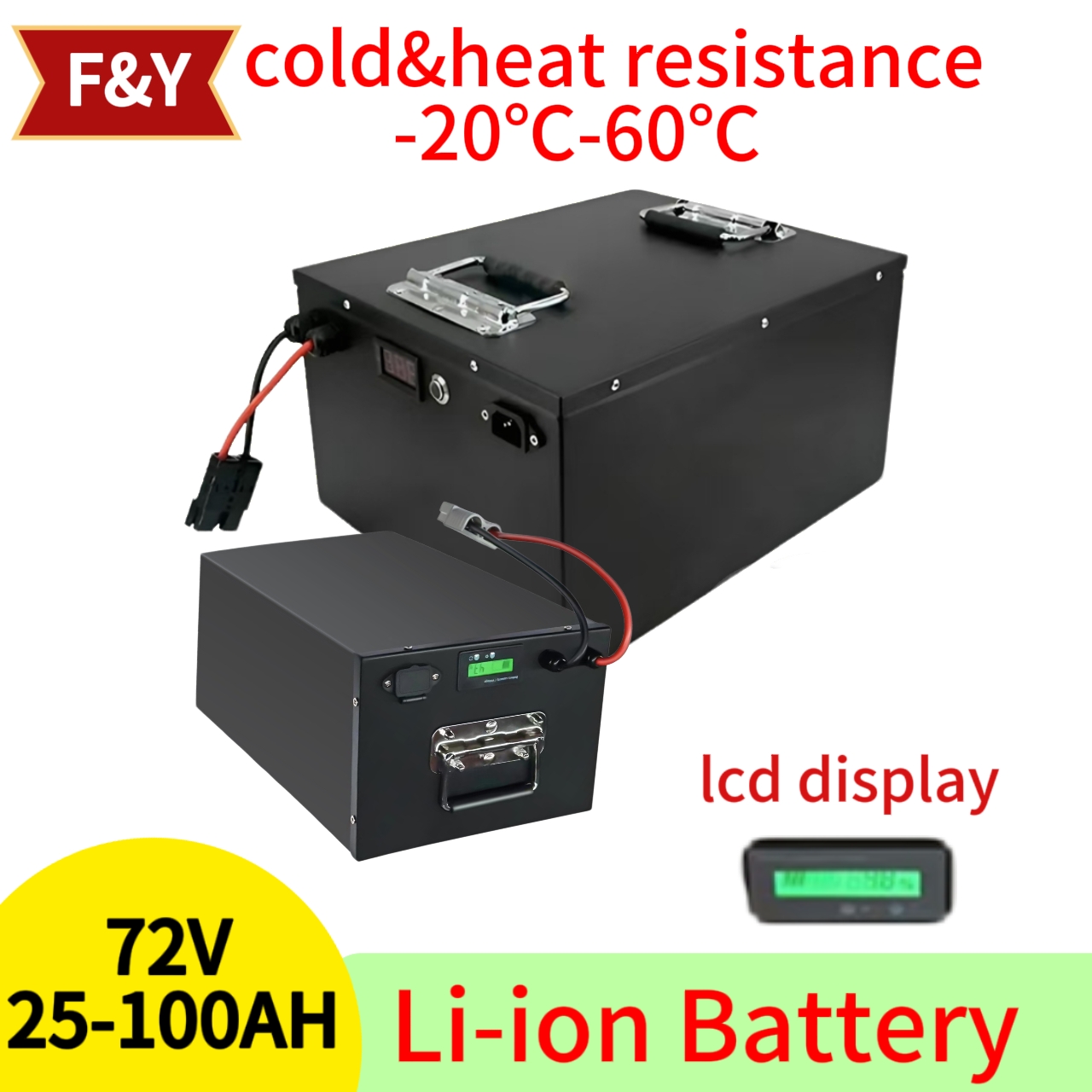 F&Y72V 25Ah 35Ah 45Ah 65Ah 80A - огляд і ціна 72V 40Ah Lifepo4 Battery Pack