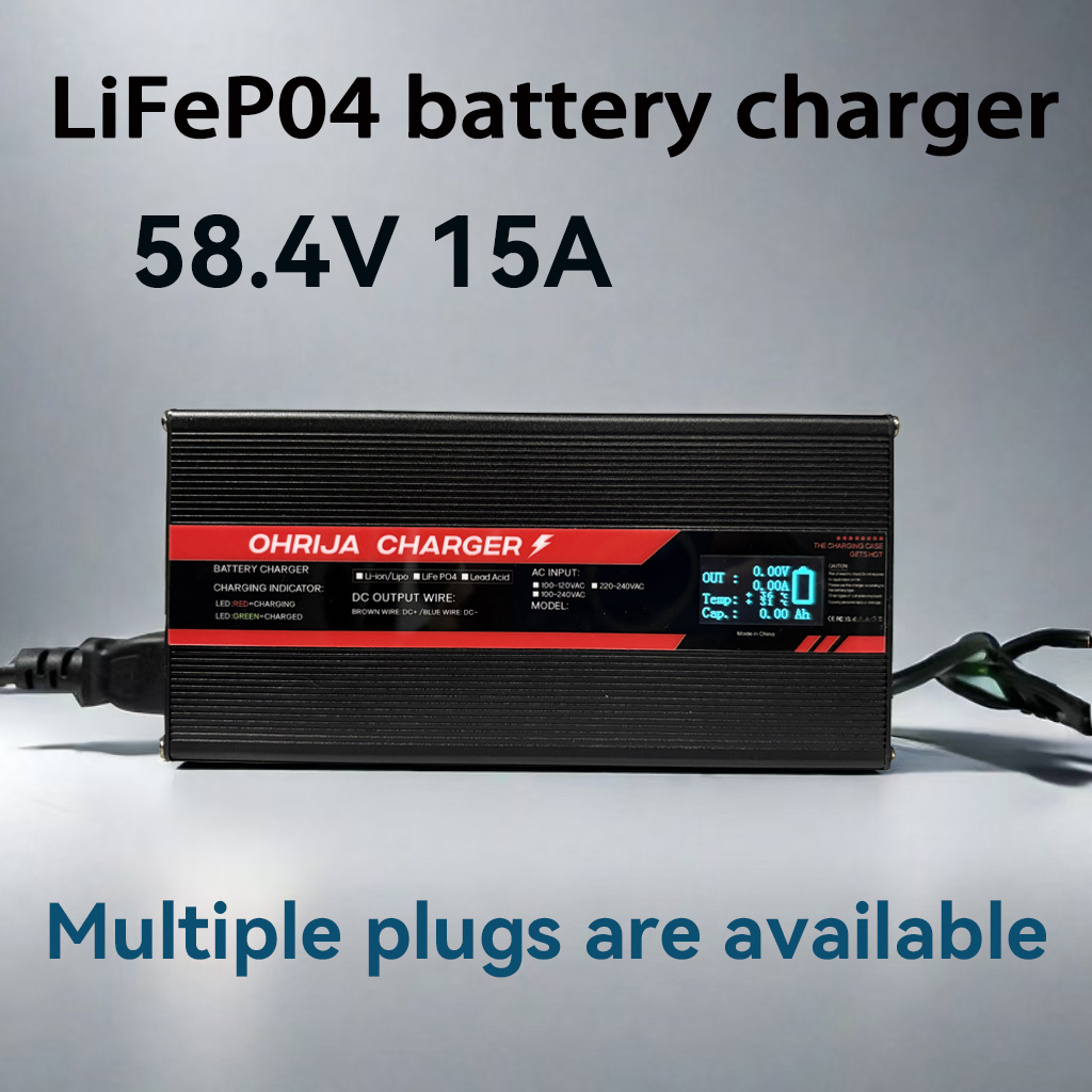 OHRIJA 58.4V 15A High Power Fa - огляд і ціна 84V 20A Smart Charger
