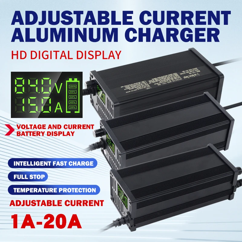 72V Adjustable Lithium Battery - огляд і ціна 72V 15A Fast Charger