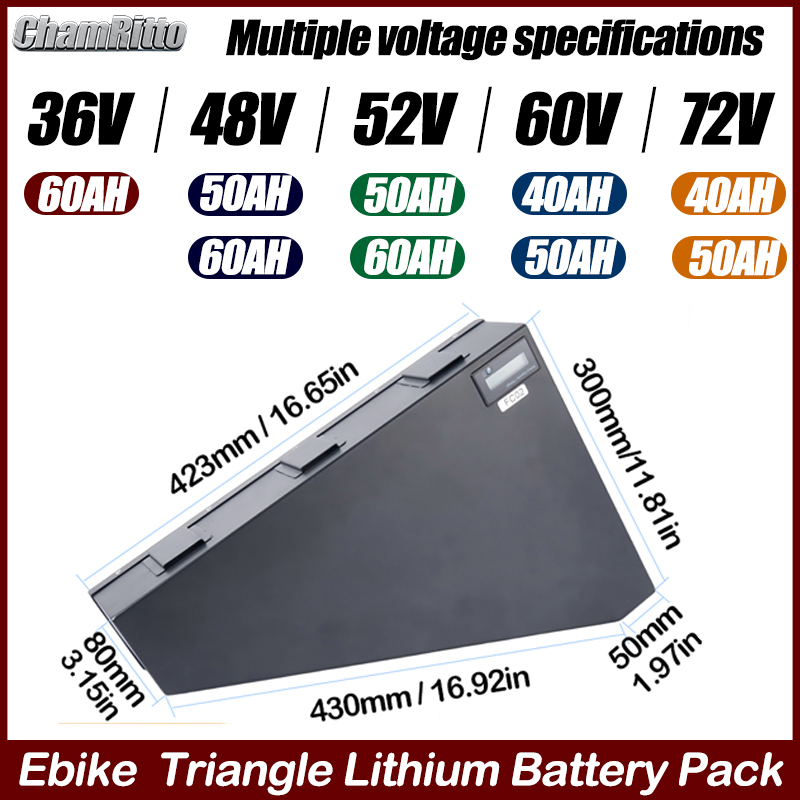 Electric Bicycle 60v72v 3000w  - огляд і ціна 72V 50Ah 21700 Lithium Battery